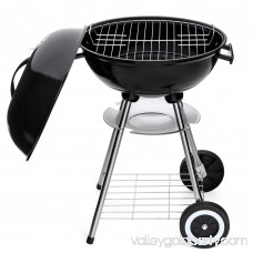Best Choice Products 18in Portable Steel Charcoal Barbecue BBQ Grill for Patio, Picnic, Tailgate w/ Heat Control - Black
